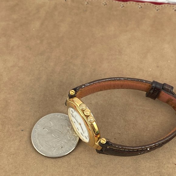 Vintage Lassale Gold Plated Quartz Roman Numeral Dress Watch - Picture 9 of 9